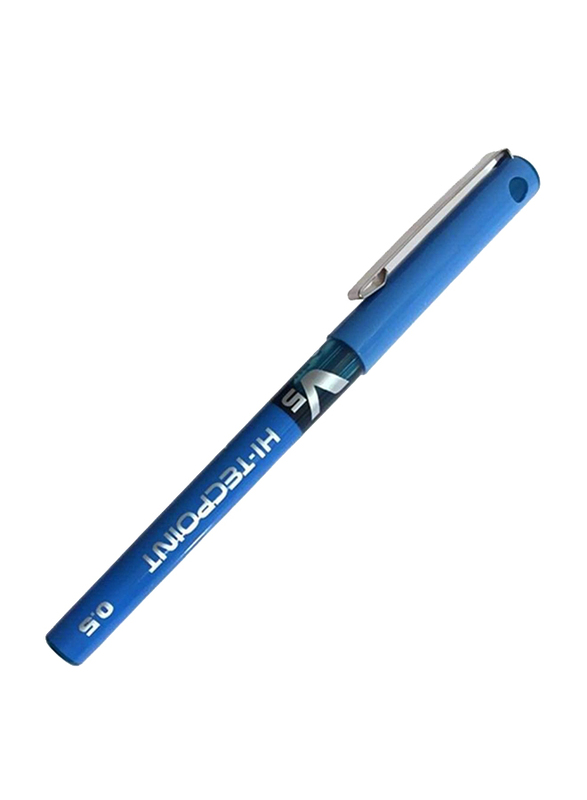 Pilot 12-Piece Hi-Tecpoint Rollerball Pen Set, 0.5mm, BX-V5, Blue
