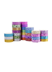 Otnice DIY Decorative Paper Glitter Tape Stickers Set for Office & School, 20 Rolls, Multicolour