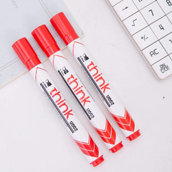 Deli 10 Pieces Think Chisel Tip Dry Erase Markers, ‎EU00240, Red