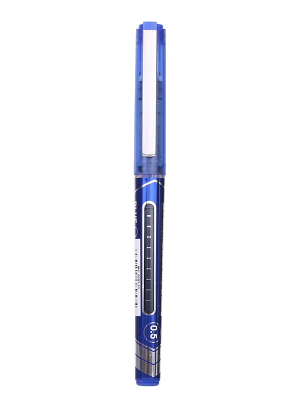 Deli 12-Piece Mate Rollerball Pen with Low Viscosity Ink, 0.5mm, Blue