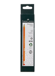 Faber-Castell 12-Piece HB Bonanza Graphite Pencil with Eraser Tip Box, Multicolour