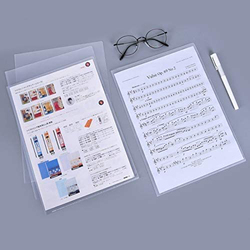 L Type Document Folder Set, 50 Pieces, A4 Size, Transparent