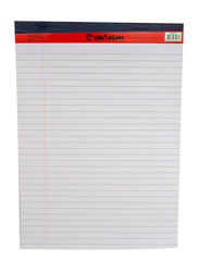 Quick Office Sinarline Lined Legal Pad, 10 x 50 Sheets, A4 Size, White