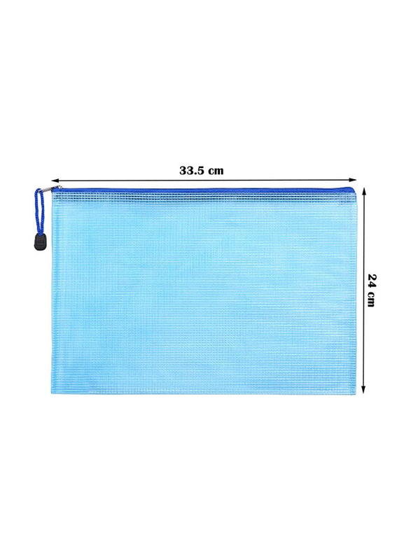 SubyveK Zipper File Folder Bags, A4 Size, 5 Piece, Multicolour