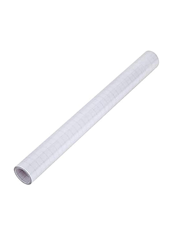 Self Adhesive Book Wrapping Roll, 45cm x 10yds, White