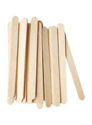 GJT Ice Wooden Popsicle Sticks, 100 Pieces, Brown