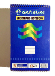 Sinarline Shorthand Notebook, 12 x 70 Sheets, 5 x 8 inch, Blue