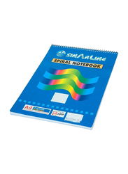 Sinarline SP03846 Top Spiral Notebook, 6 x 70 Sheets, A4 Size, Multicolour