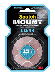 Scotch Mount 3M Heavy Duty Double Sided Mounting Tape, Clear