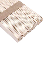 Wooden Wax Spatula Disposable Bamboo Sticks, Beige, 50 Pieces