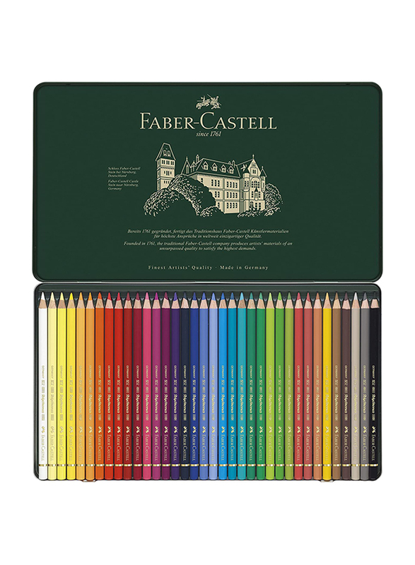 Faber-Castell Polychromos Colour Pencils Tin, 36 Pieces, Multicolour