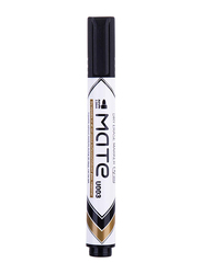 Deli 12-Piece Mate Whiteboard Dry Erase Marker with 2mm Bullet Tip, U00320, Black