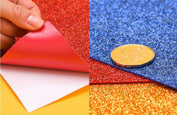 Mluchee Glitter Foam Sheet, 10 Piece, Multicolour