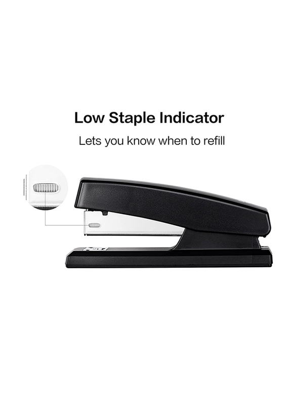 Deli Desktop Staplers with 640 Staples, Black