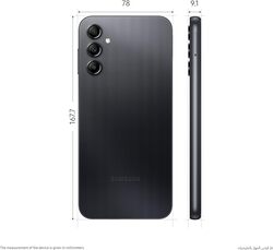 Samsung Galaxy A14 LTE, 64GB Storage, 4GB RAM, Black, UAE Version, Dual SIM, Android Smartphone