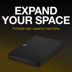 Seagate 1TB HDD Expansion External Portable Hard Drive, USB 3.0, STKM1000400, Black