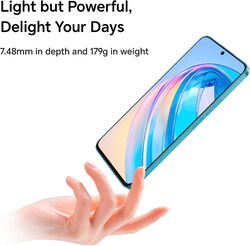 HONOR X8a Smartphone Unlocked, 100MP Triple Camera, 6.7" 90Hz Fullview Display, 8 GB+128 GB, Android 12, Dual SIM Cyan Lake( UAE Version )