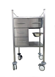 Instrument Trolley with Drawer 4, bowl 2