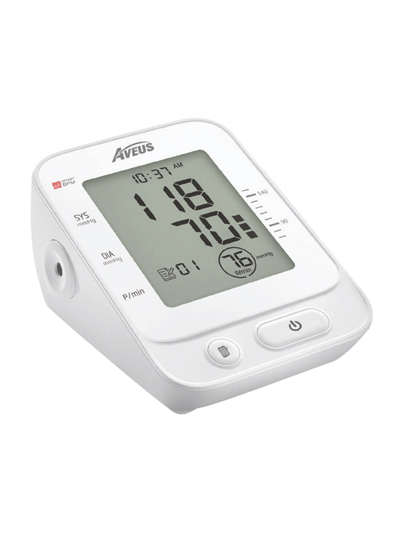 Aveus Electronic Blood Pressure Monitor, White