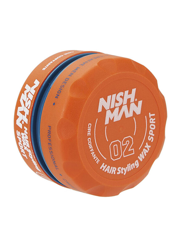 

Nish Man 02 Hair Styling Wax Sport for All Hair Types, 150ml