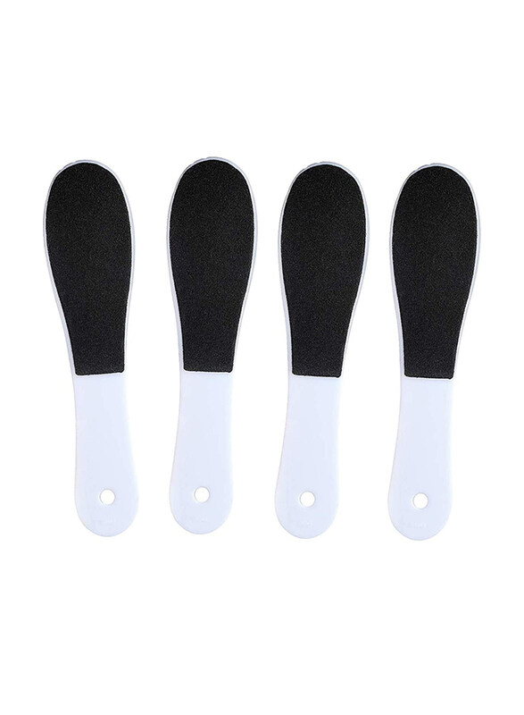 

Generic Double Sided Foot Care File, 4 Pieces, White/Black