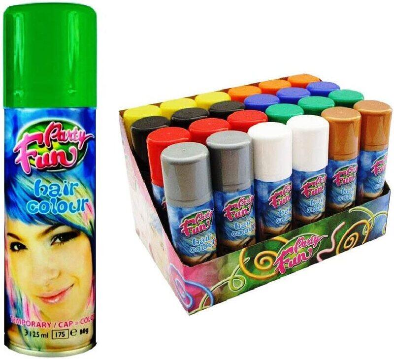 

Fun Party Temporary Hair Dye, 24 Pieces, Multicolour