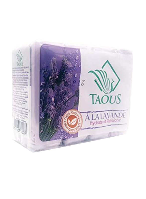 

Taous Moroccan Lavender Bath Soap, 4 Pieces