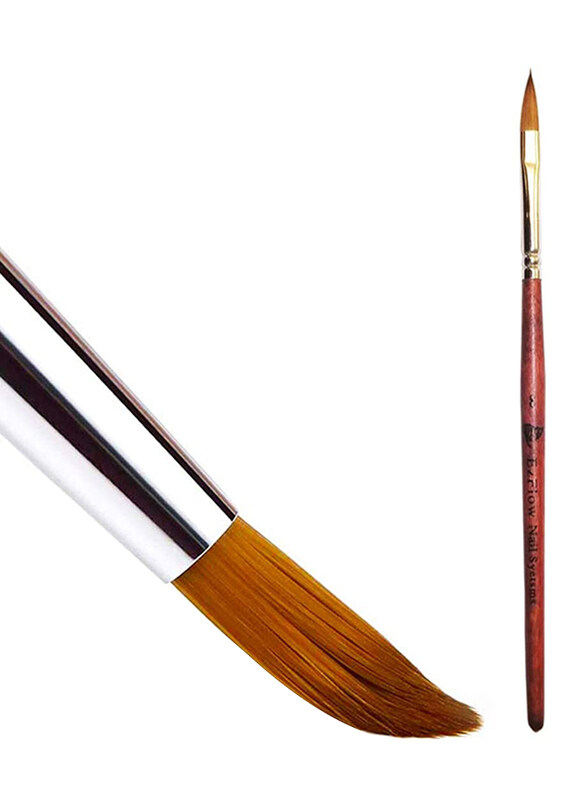 

Generic Acrylic Nail Brush Wooden Pedicure Handle Brush, Red