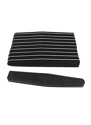 8.PM Nail Files & Sanders Set, 10 Pieces, Black