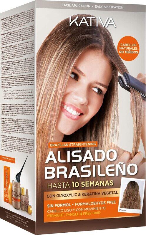 

Kativa Keratin And Argan Oil Brazilian Straightening Kit, Set