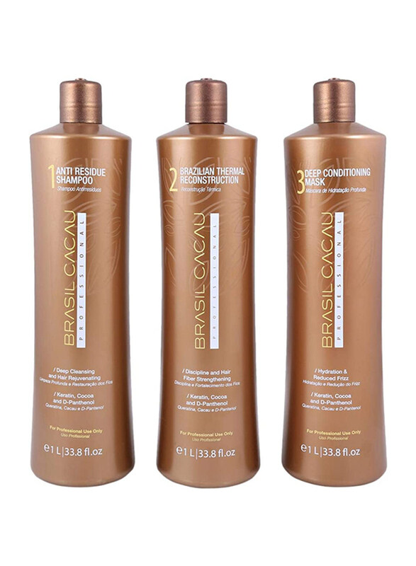 

Brasil Cacau Hair Treatment Kit, 3 x 1L