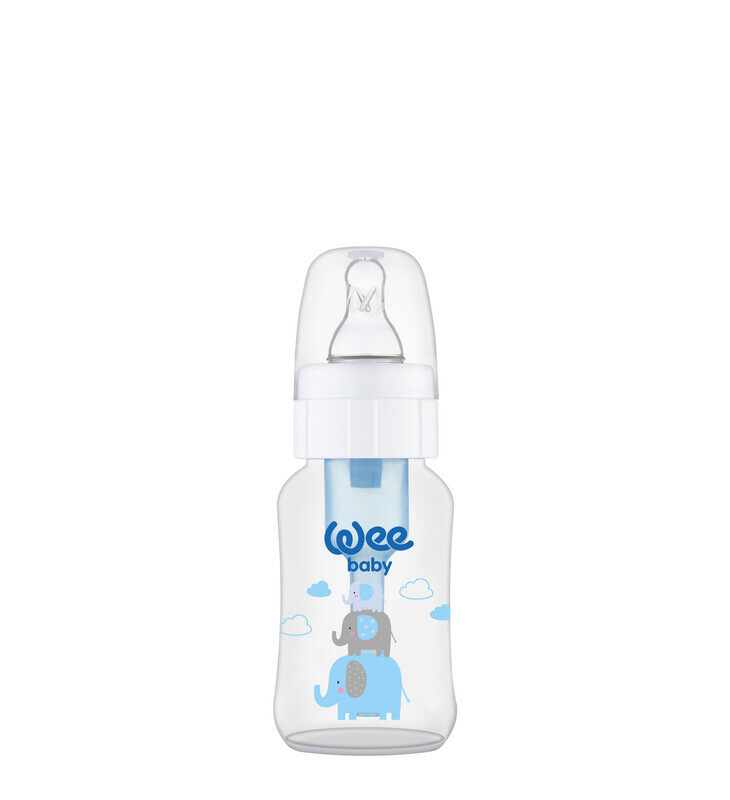 

Wee Baby PP Anti Colic Baby Feeding Bottle, 0-6 Months, 150ml, Clear