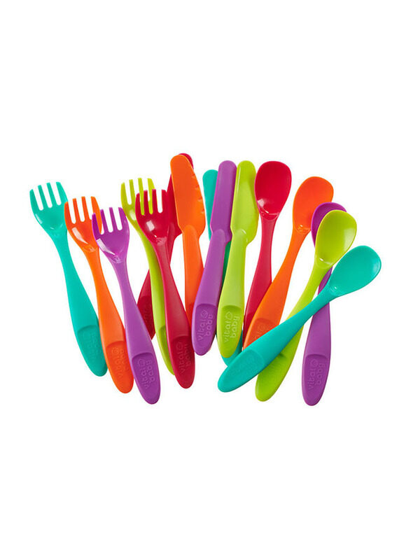 

Vital Baby Nourish Perfectly Simple Cutlery, 15-Piece, Multicolour