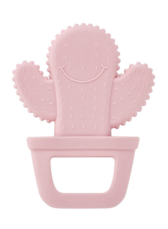 

Babyjem Cactus Teether, 3+ Months, Pink