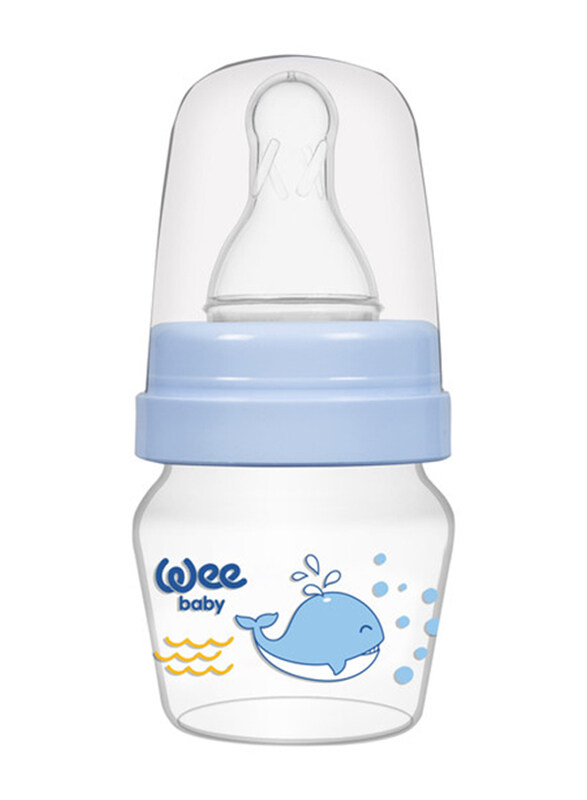 

Wee Baby Mini PP Sippy Bottle Set, 6-18 Months, 30ml, Blue