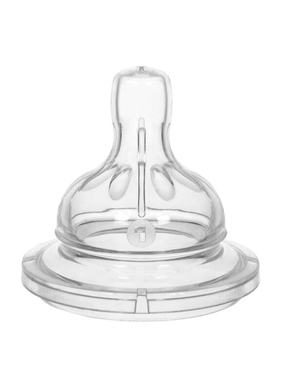 

Wee Baby Spare Round Wide Neck Teat for Bottle, 6-18 Months, Clear