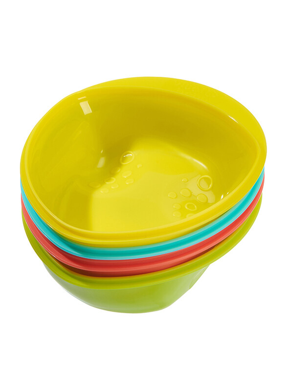 

Vital Baby Nourish Scoop Feeding Bowls, 4-Piece, Yellow/Green