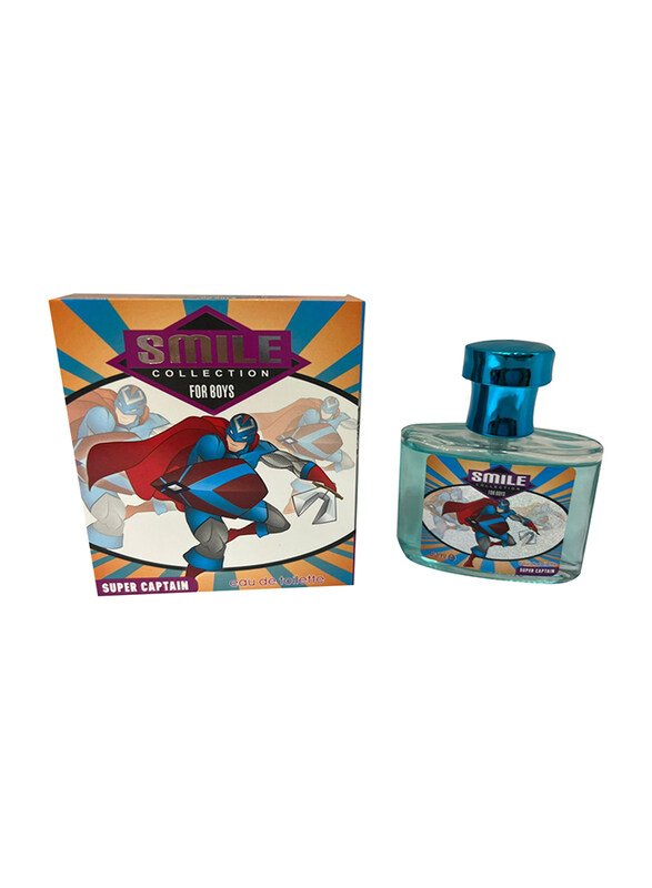 

Smile 50ml Super Captain Perfume for Kids, 1+ Year, Multicolour