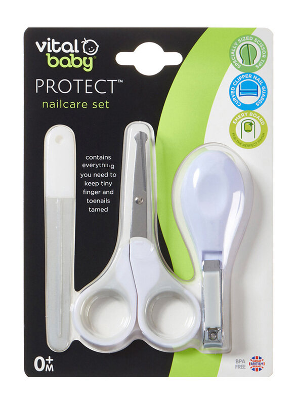 

Vital Baby Protect Nailcare Set, 3-Piece, White