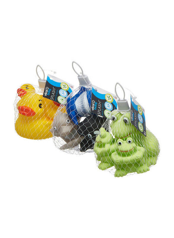 

Vital Baby 3-Piece Squirt & Splash Sharks & Whales Baby Bath Toys Set, 6+ Months, Multicolour