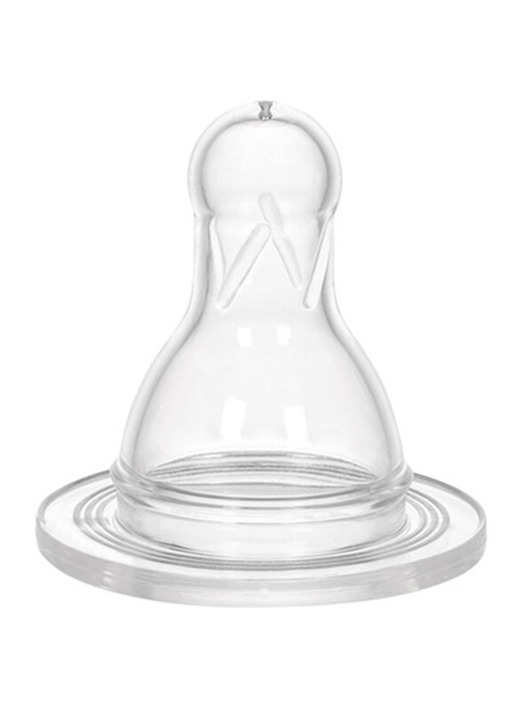 

Wee Baby Silicone Spare Round Teat for Bottle, 6-18 Months, Clear