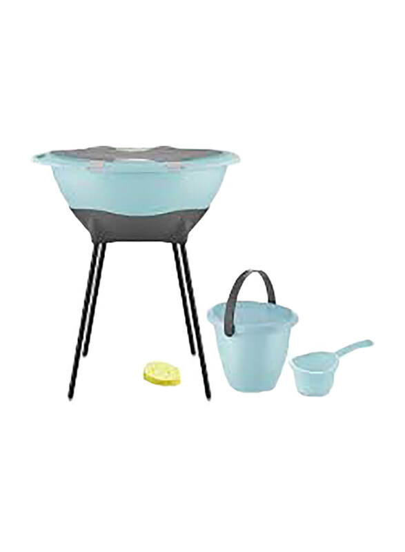 

Babyjem 4-Piece Elegant Bath Tub Set for Babies, Newborn, Turquoise