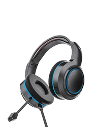Seeken Annihilator Wired Over-Ear Gaming Headset with Mic, Black