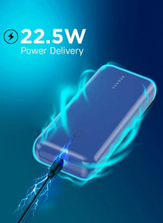 SEEKEN Power Booster Power Bank Max 20K MAH - Blue ; Fast Charging ; Portable Charger ; Travel Charger ; Overcharge Protection ; Premium Design ; High-Quality.