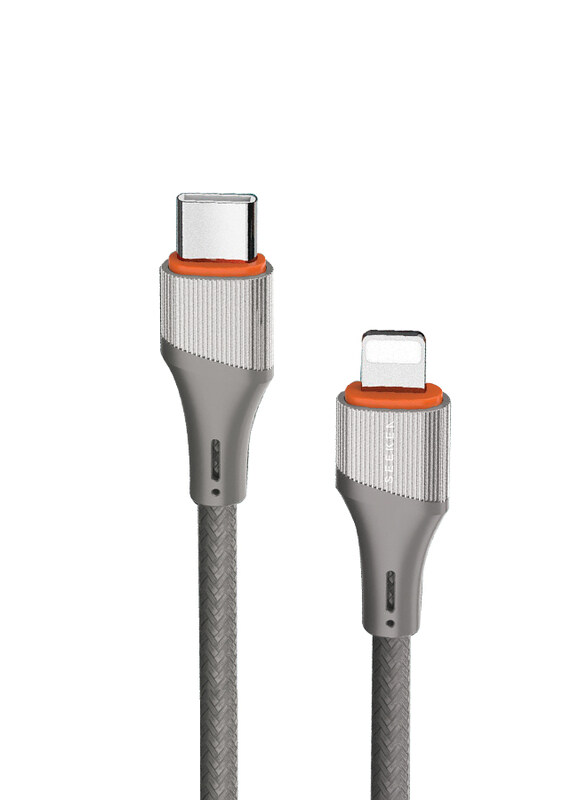 

SEEKEN 30W Lightning to USB C Cable 3M (C TO IOS) - Grey ; Fast Charging ; Braided Cable ; Premium Design ; High-Quality. Fast Charging