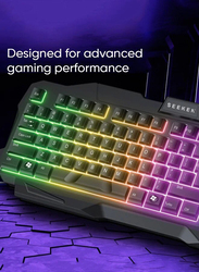 Seeken LED Wired Gaming Keyboard, Black