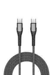 Seeken 1-Meter USB Type-C Cable, USB Type-C to USB Type-C, 65W, Grey