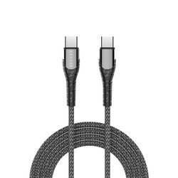 SEEKEN PD Type C Cable For Mobiles & all Devices - Black, Fast Charging, Braided Cable, Anti Bending, Premium Design, High-Quality.