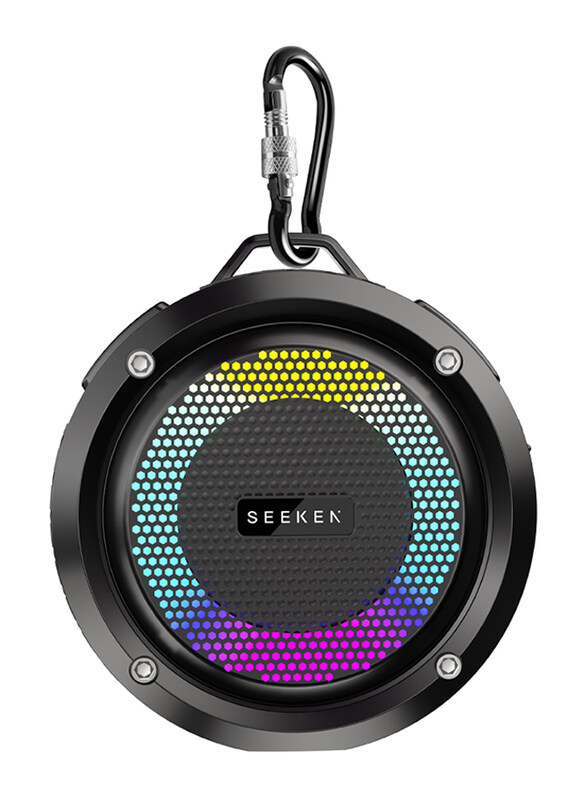 

SEEKEN Bluetooth Portable Speaker IPX7 - Black ; Water Resistant ; 10-Hour Playtime ; Wireless Stereo Pairing ; Lightweight for Outdoor Parties & Camp