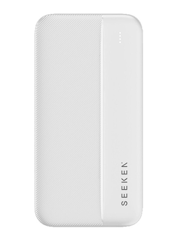 

Seeken 10000mAh Wired Power Bank, White